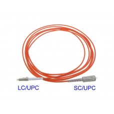 LC/UPC-SC/UPC MM-XX LC-SC多模單芯光纖跳線 LC SC多模單芯光纖跳線3米 SC LC SC 光纖跳線LC/PC SC/PC MM62.5/125   3.0mm  3M 電信級  另有50/125